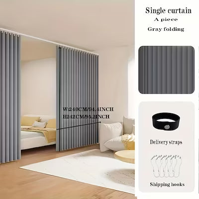 220g stainless steel magnetic door curtain with metal hooks