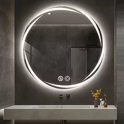 20 inch dimmable LED bathroom mirror with anti-fog lighting