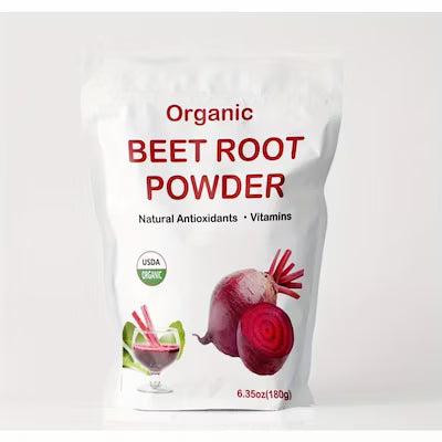Pure Beetroot Powder for Drinks and Smoothies, 6.35 oz