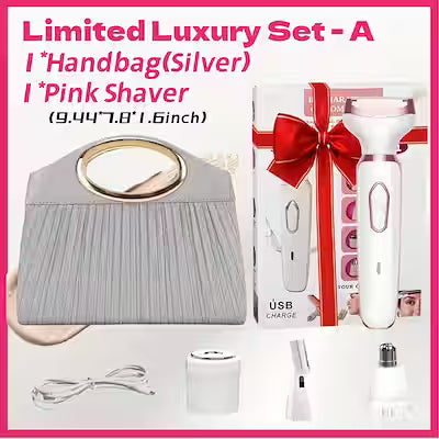 4-in-1 Rechargeable Electric Shaver and Trimmer for Women