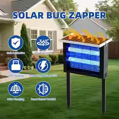Large outdoor mosquito zapper for patios and gardens up to 2000 sq ft