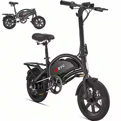 14 Inch Folding Electric Bike with USB Compatibility