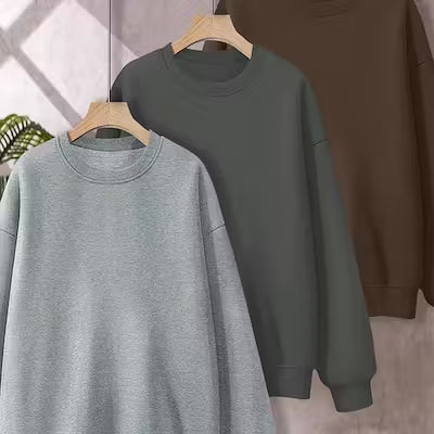 Plus Size Three-Piece Sweatshirt Set for Women