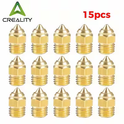 5‑Piece Brass Hotend Nozzle Set – 0.2 mm to 1.0 mm for Creality CR‑6 SE, Ender‑3 & Ender‑5