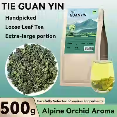 Tie Guan Yin Iron Goddess Oolong Tea, 500g Loose Leaf