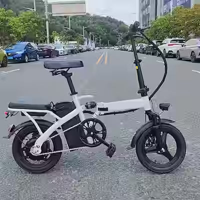 14 inch foldable electric bicycle with 48V lithium battery and 20 mph top speed