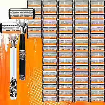 Precision razor with lubricating strip for comfortable shaving