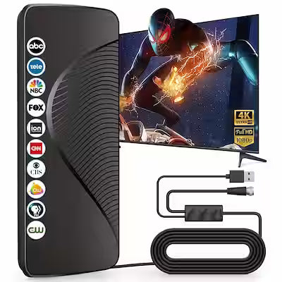 Long-Range HD Indoor TV Antenna with 150-Mile Reception