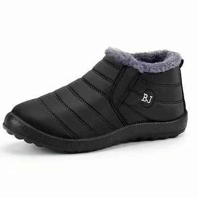 Ultra‑Warm Unisex Winter Boots – Non‑Slip Thick Sole, Arctic Warmth, Low Heel, Round Toe