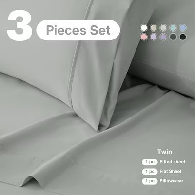 Extra deep pocket bed sheet set with cooling and breathable fabric