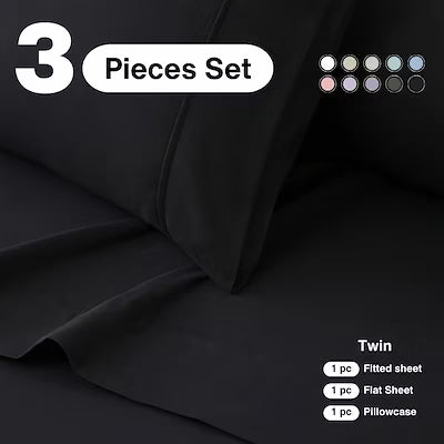 Extra deep pocket bed sheet set with cooling and breathable fabric