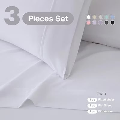 Extra deep pocket bed sheet set with cooling and breathable fabric