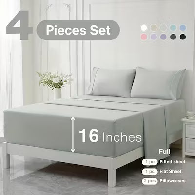 Extra deep pocket bed sheet set with cooling and breathable fabric - image 2