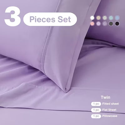 Extra deep pocket bed sheet set with cooling and breathable fabric