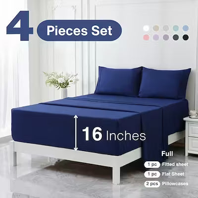 Extra deep pocket bed sheet set with cooling and breathable fabric - image 8