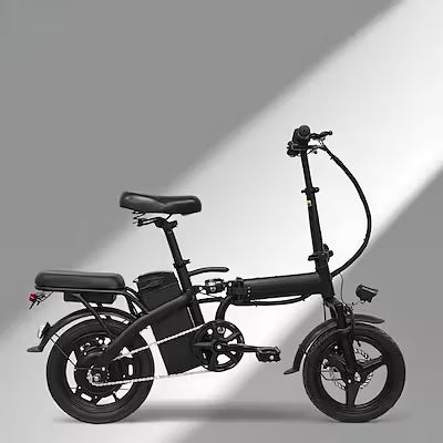 Lightweight folding electric commuter bike with removable battery