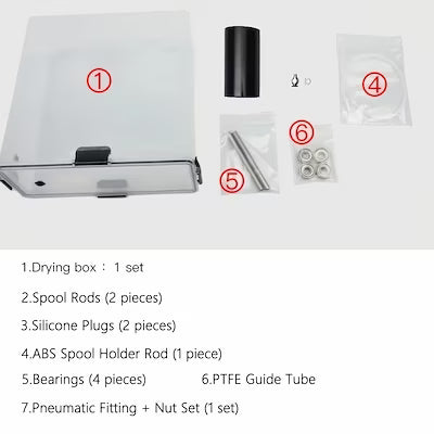 3D Printer Filament Drying Oven with Transparent Design