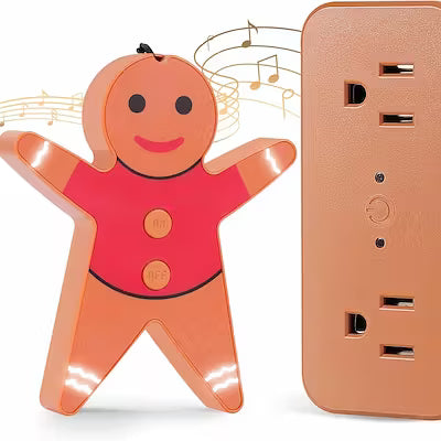 Christmas Tree Remote Control Socket – Wireless 100 ft Range with Built‑in Music Function