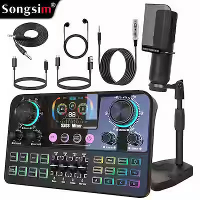 High-End Digital Sound Card for Live Streaming and Recording