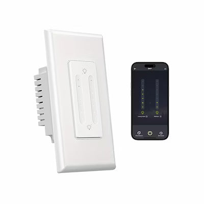 Gosund Smart Dual Dimmer Switch - Wi-Fi, Alexa & Google Home Compatible