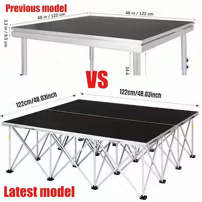 Portable Folding Stage 4x4 Feet with Modular Platform System