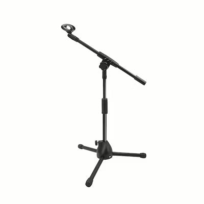 Heavy-Duty Adjustable Microphone Floor Stand with Carrying Pouch