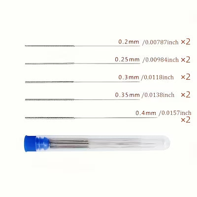 10-Piece Cleaning Nozzle Tool Set for Car Wiper Blades, 3D Printer Nozzles, Gas Stove Burners, and Shower Head Jets