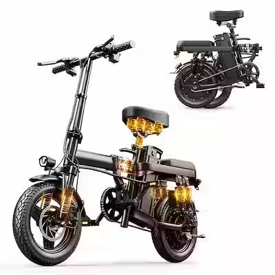 Heavy-duty folding electric scooter - 500W motor, 35-mile range, removable 48V battery & 385lb weight capacity