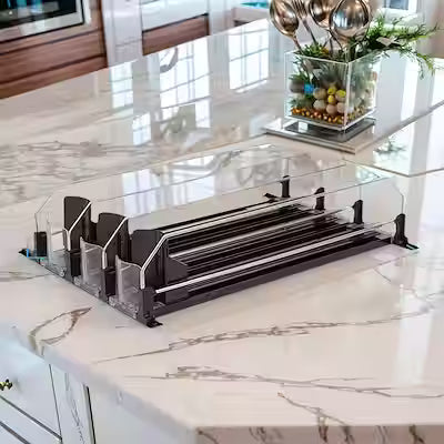 Adjustable Auto-Sliding Refrigerator Drink Organizer Rack – 4/3/2/1 Row Configurations for Cans and Bottles