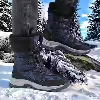 Youth Leisure Snow Boots – Thickened Warm High-Top Winter Style