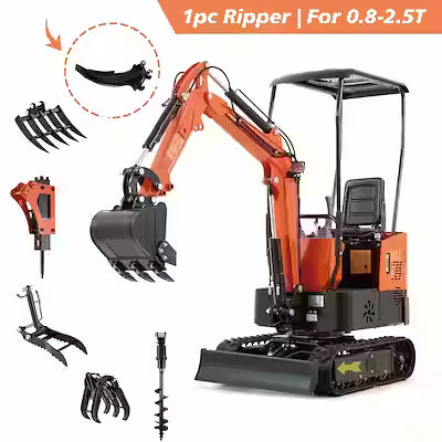 Mini Excavator Ripper Attachment – Single‑Hook Backhoe for 0.8‑2.5 Ton Mini Excavators