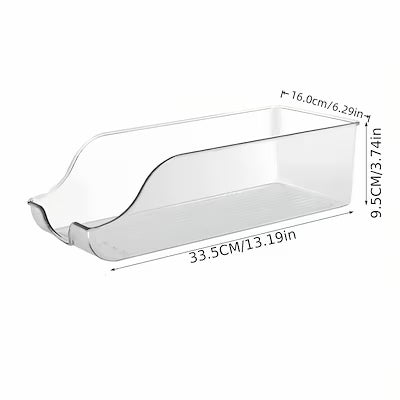 Transparent Acrylic Stackable Storage Box – Angled Design for Soda Cans and Energy Drinks