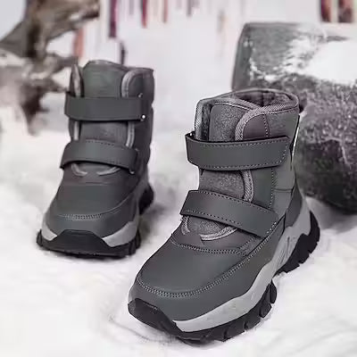 Winter High‑Top Fleece‑Lined Non‑Slip Hiking Shoes