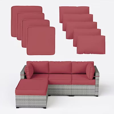 Outdoor patio furniture covers for wicker sofa and chair sets