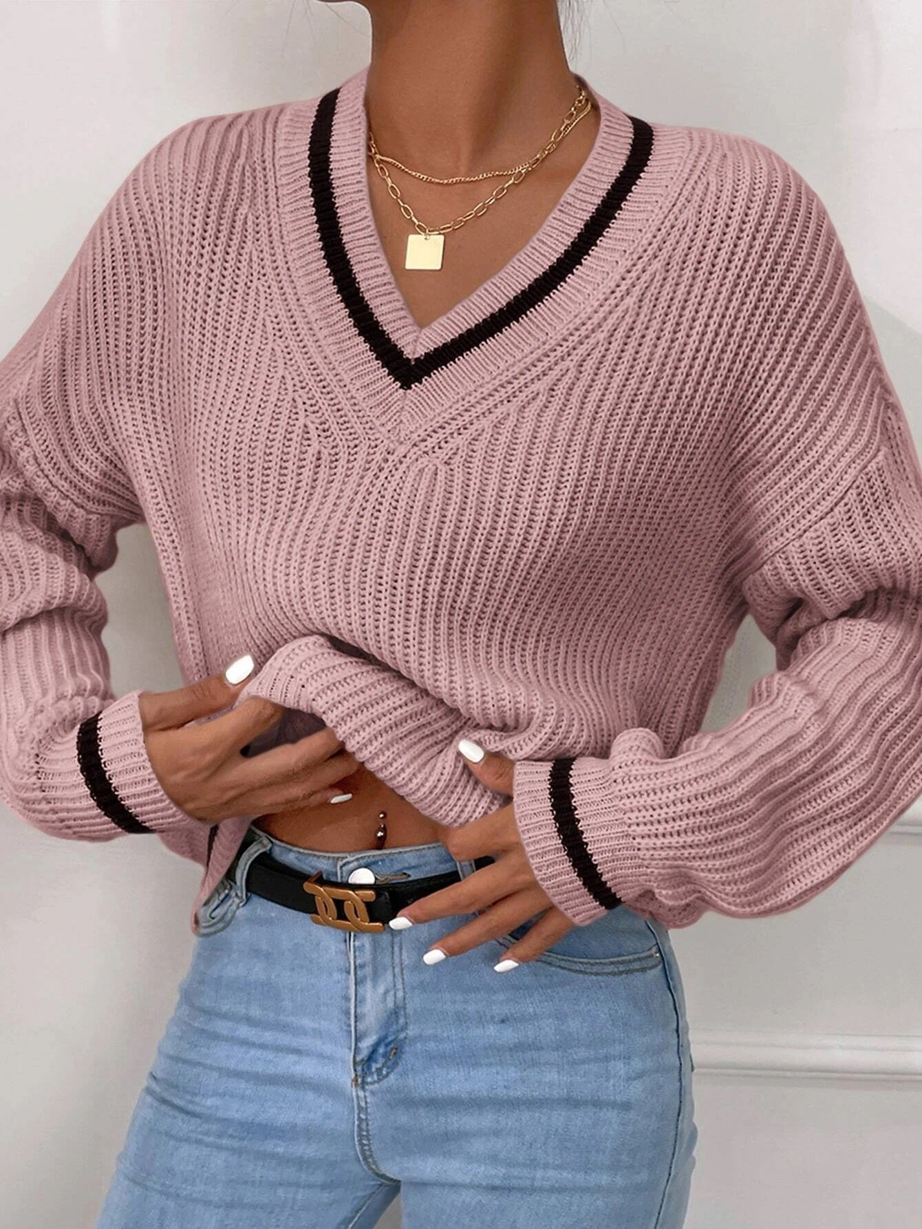 Autumn New Casual Loose Knitted Top