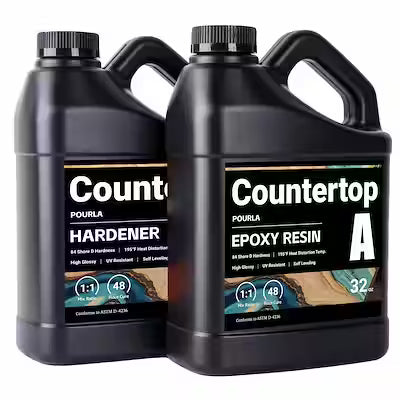 Clear Epoxy Resin Kit for Countertops, 64 Ounces, Heat-Resistant