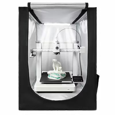 3D Printer Enclosure Tent – Oxford Cloth, Adjustable Size 55×65×75 cm or 70×75×90 cm, with LED Lighting