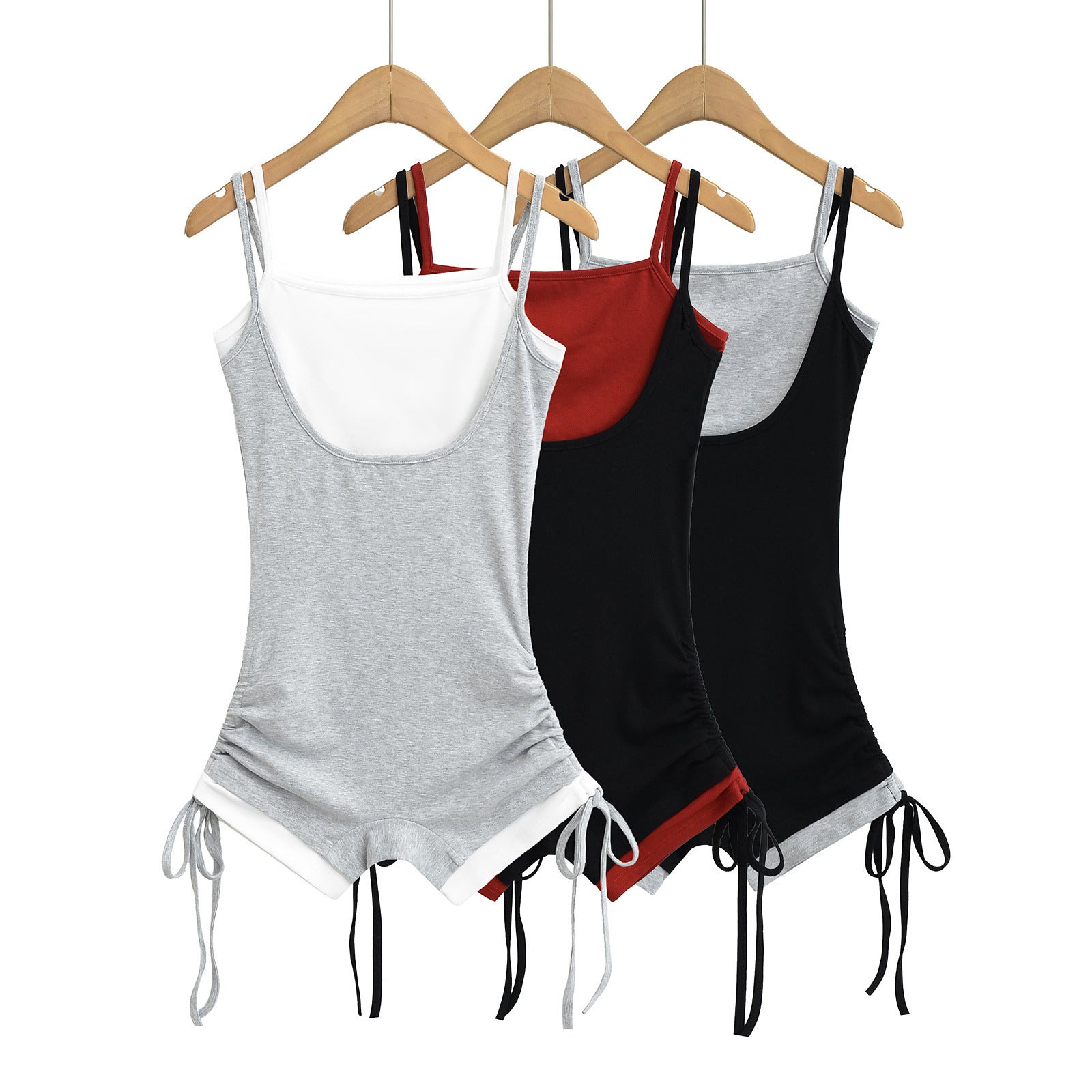 Chic Color-Block Two-Piece Strappy Jumpsuit