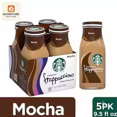Mocha Chilled Coffee Drink, 9.5 oz Bottles (5 Pack)