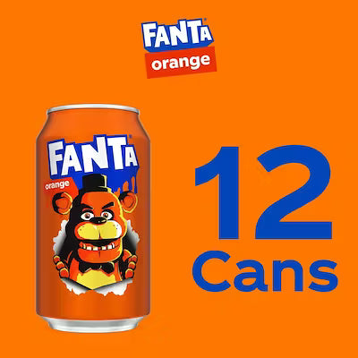Fanta Orange Soda, 12 oz Can, 12-Pack Fridge Pack