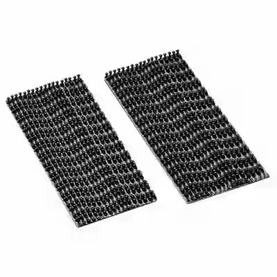 Reclosable Rubber Adhesive Fastener Shapes - Black, 100 Pack