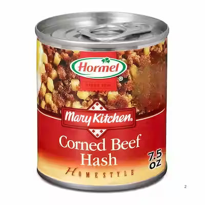Shelf-Stable Corned Beef Hash in 7.5 oz Steel Can