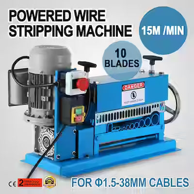 Automatic Wire Stripping Machine with 11 Channels and 10 Blades