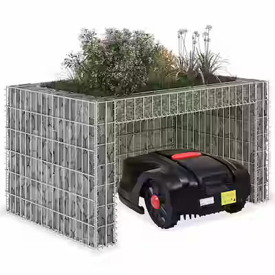 Weatherproof Steel Wire Mower Garage Enclosure - Heavy-Duty Protection for Lawn Mowers