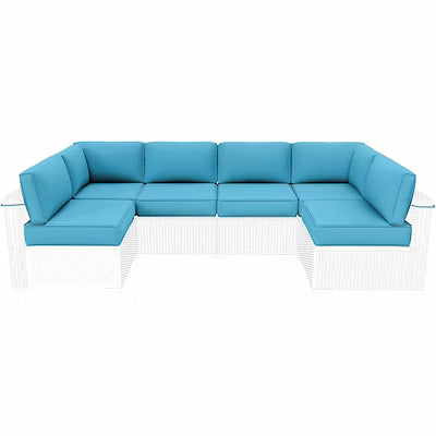 14-piece outdoor patio cushion replacement set with waterproof covers