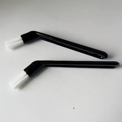 Set of 2 Nylon‑Bristle Coffee Machine Cleaning Brushes with Ergonomic Handles