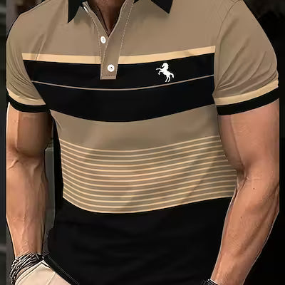 Men's Fashionable Casual Polo Shirt for Outdoor Wear