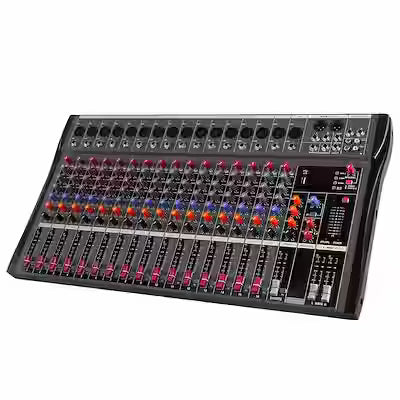 8-Channel Professional Audio Mixer with USB Interface