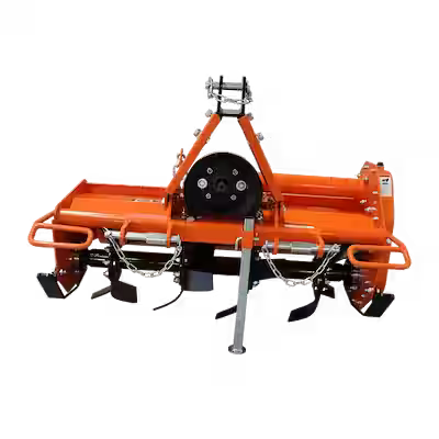 3 point rotary tiller attachment for compact tractors 540 rpm PTO driven cultivator