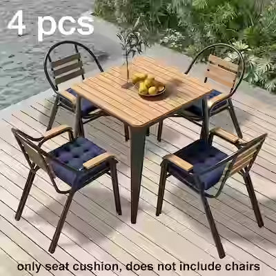Set of 4 patio furniture seat cushions for indoor and outdoor use